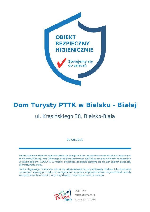 Dom Turysty Pttk W Bielsku - Bialej Hotell Bielsko-Biała Eksteriør bilde